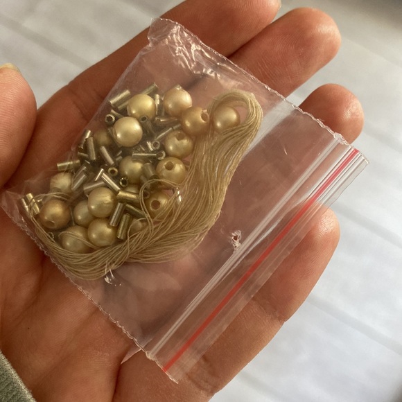 Asos embellished bodice beige dress with high neck and wrap skirt size US 10 - Picture 9 of 11